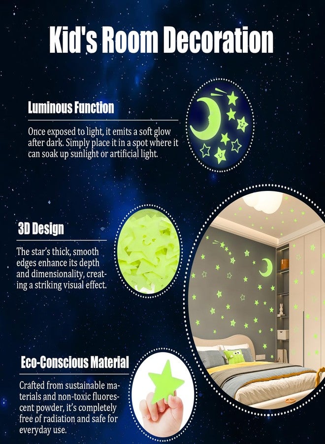 Casleevf Valentines Day Gifts for Kids Stars - Glow in The Dark Stars Stickers for Ceiling Valentines Birthday for Kids Teen Boys Toddler Adults Room Decor Christmas Stocking Stuffers for Kids - Image 5